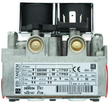 Газовый клапан SIT 830 Tandem 0.830.041, 0063AP7060/4